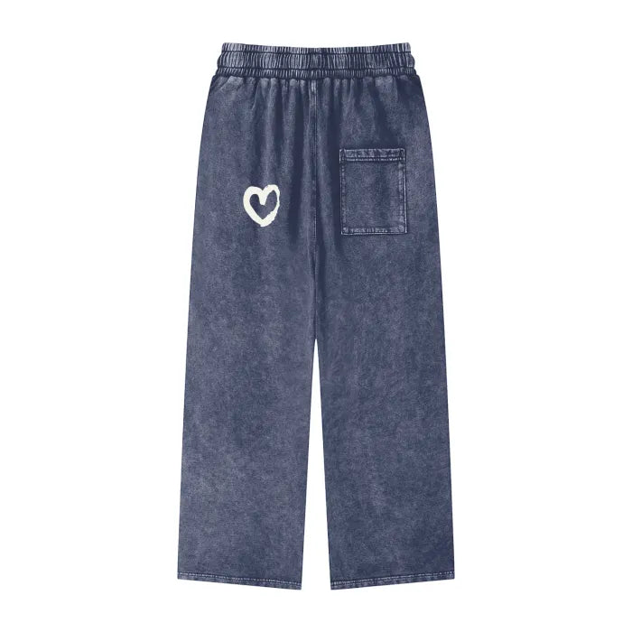 SoloGirlz Heartz - Straight Legged Sweats