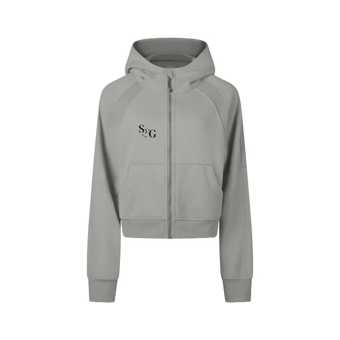 S&G Cropped Zip Through Hoodie