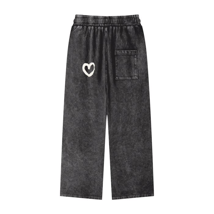 SoloGirlz Heartz - Straight Legged Sweats