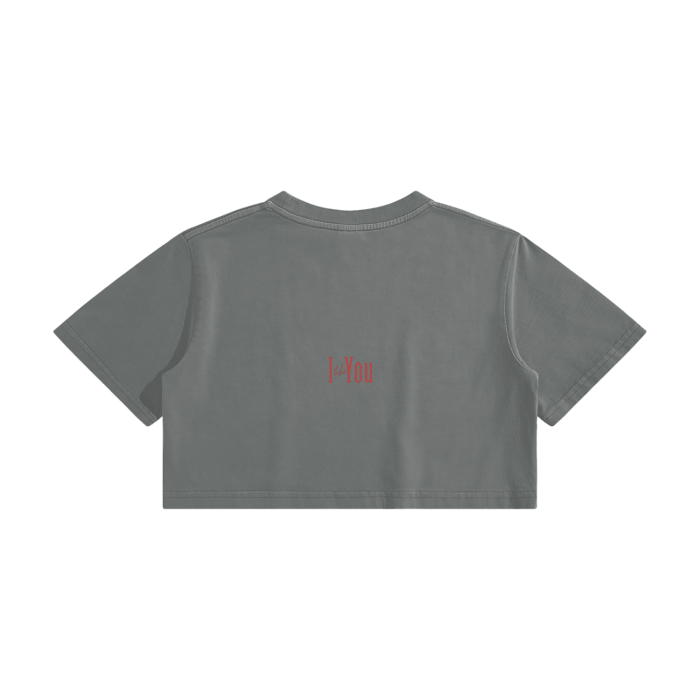 I Like You - Washed Crop Top