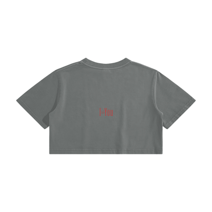 I Like You - Washed Crop Top