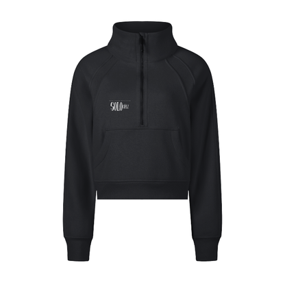 Fashionista Cropped Half-Zip Sweatshirt