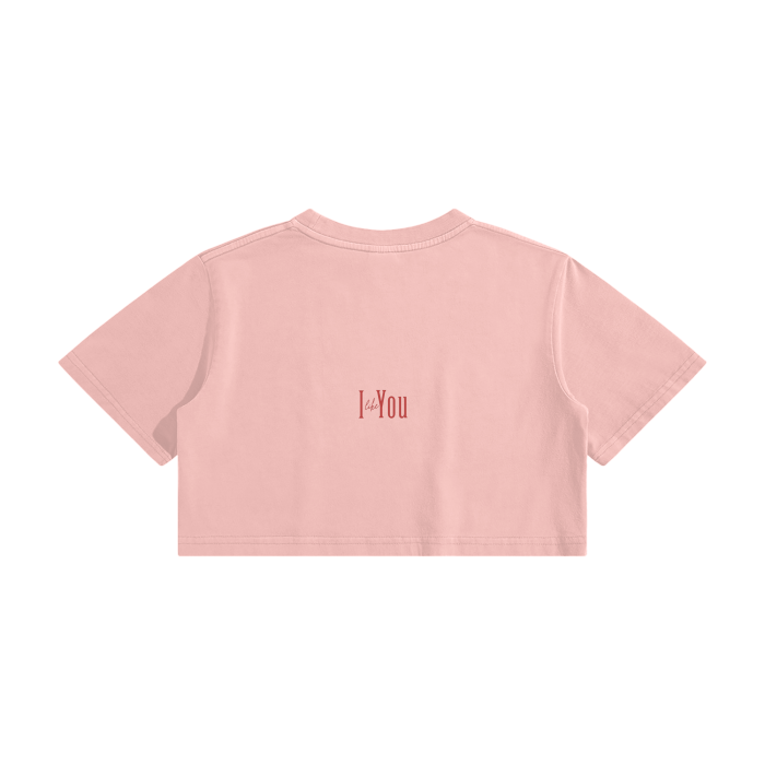 I Like You - Washed Crop Top