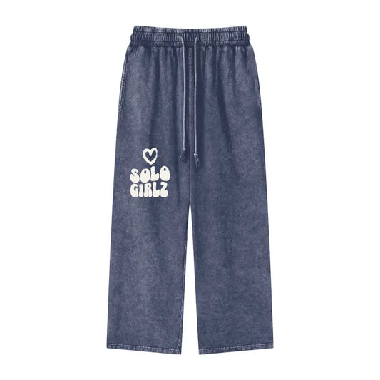 SoloGirlz Heartz - Straight Legged Sweats