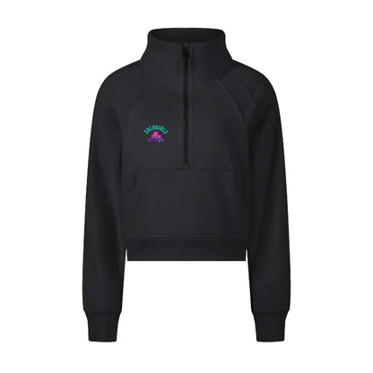 To The SunSet Cropped Half - Zip Sweatshirt