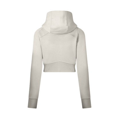 SoloGirlz Cropped Zip-Through Hoodie