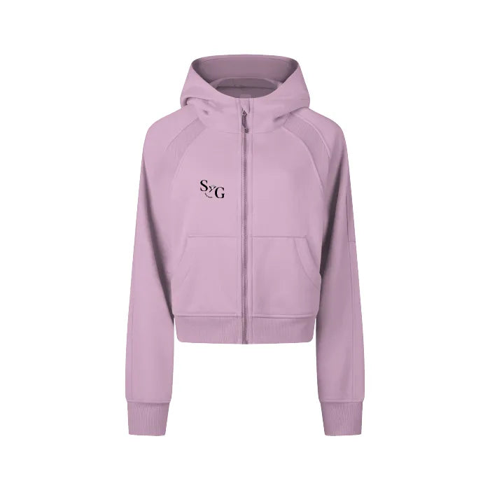 S&G Cropped Zip Through Hoodie