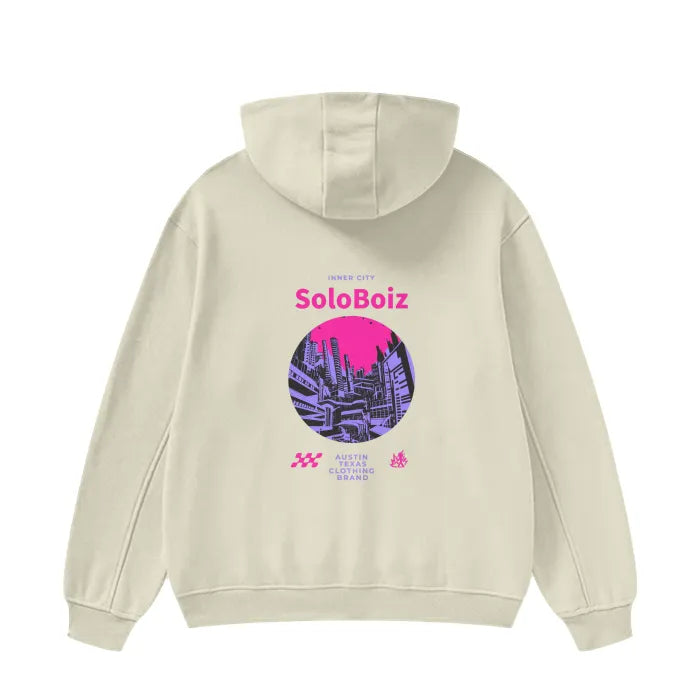 Purp City High Neck Fleece Hoodie