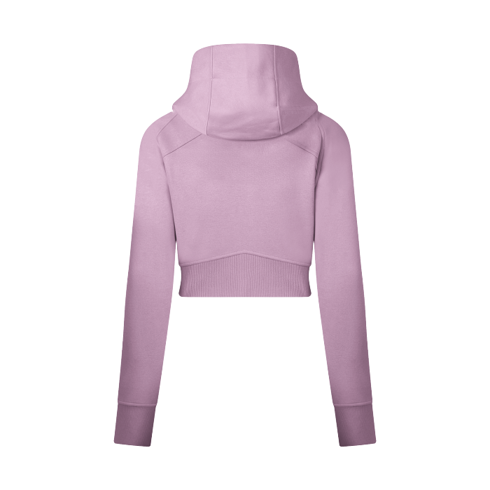 SoloGirlz Cropped Zip-Through Hoodie