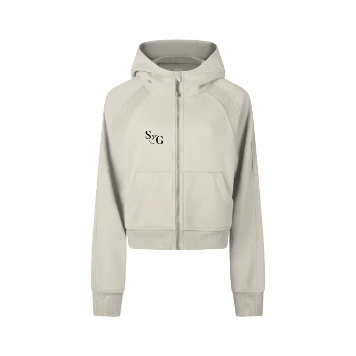 S&G Cropped Zip Through Hoodie