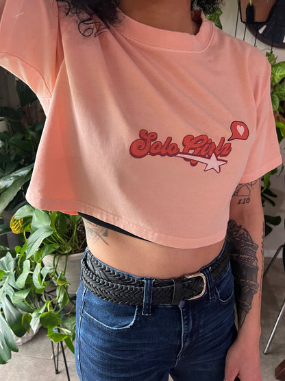I Like You - Washed Crop Top
