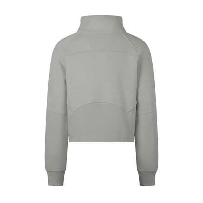 Fashionista Cropped Half-Zip Sweatshirt