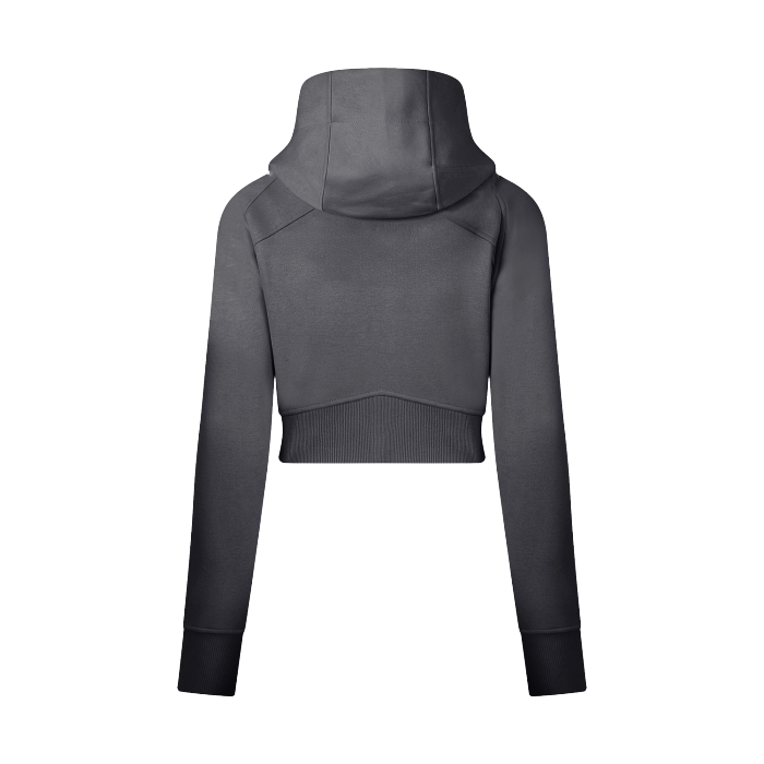 SoloGirlz Cropped Zip-Through Hoodie