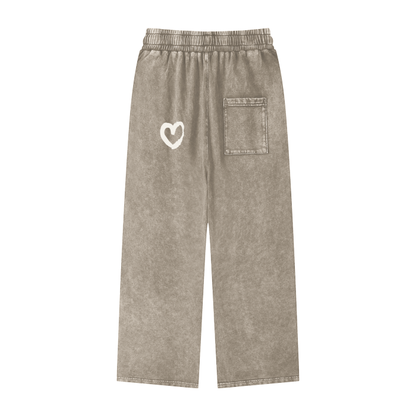 SoloGirlz Heartz - Straight Legged Sweats
