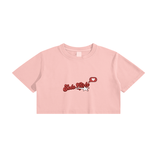 I Like You - Washed Crop Top