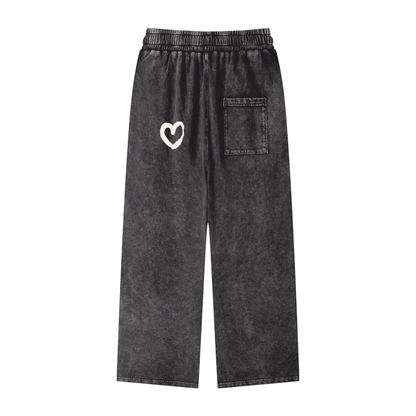 SoloGirlz Heartz - Straight Legged Sweats