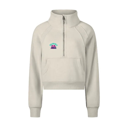 To The SunSet Cropped Half - Zip Sweatshirt