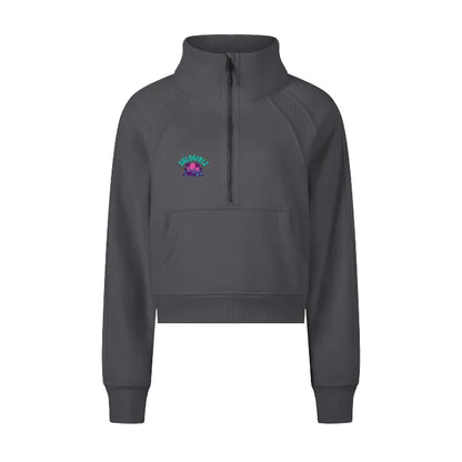 To The SunSet Cropped Half - Zip Sweatshirt
